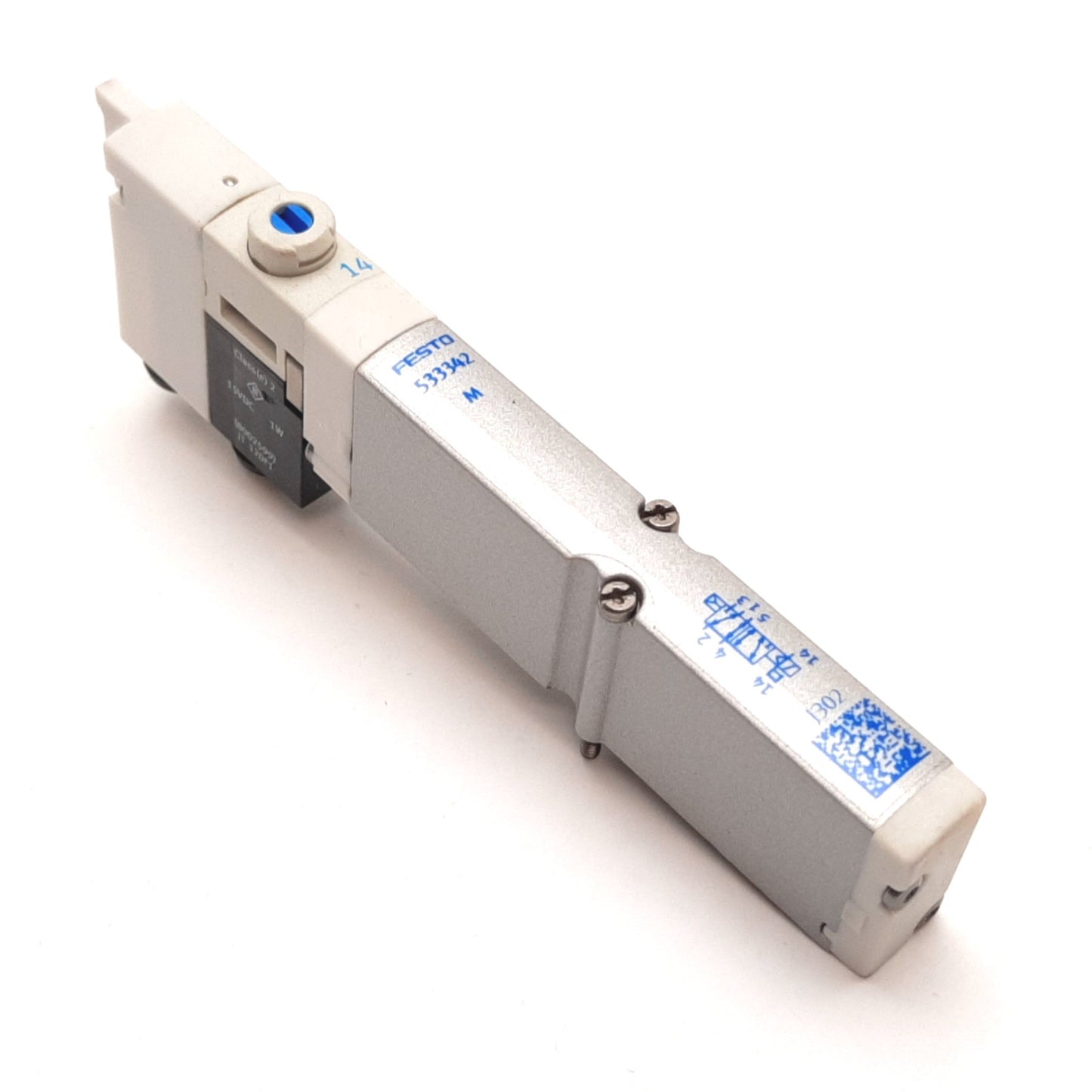 Used Festo VMPA1-M1H-M-PI 533342 Solenoid Valve, 2-Position 5-Port, 15VDC, 1.0MPa
