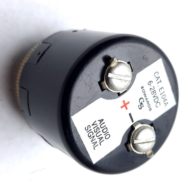 Used Edwards Signaling E104A Electronic Sounder 6-28VDC 0.016-0.030A 1.3 mcd