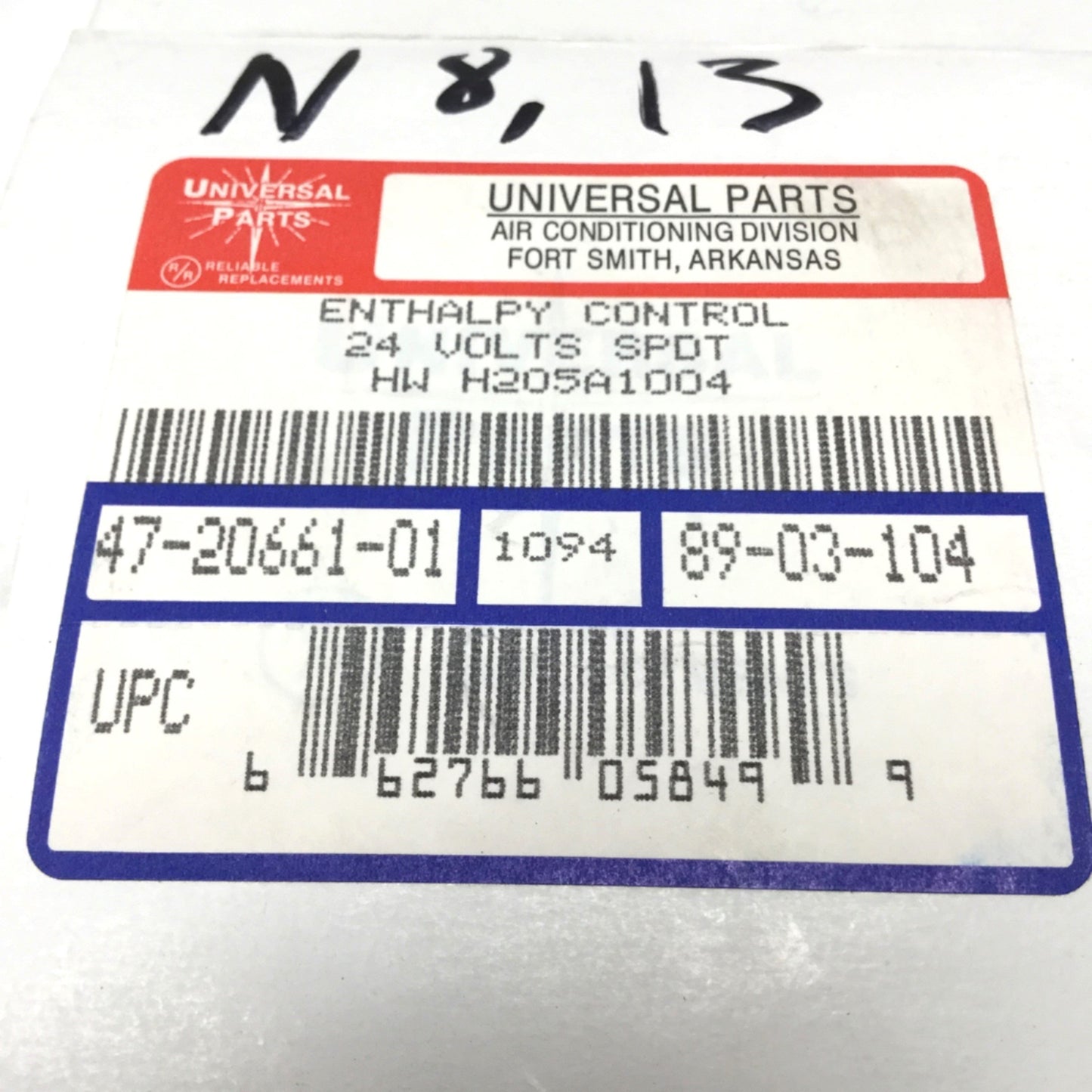 New Honeywell H205A1004 Damper Enthalpy Controller SPDT 24VAC 53-78°F 10-80%RH