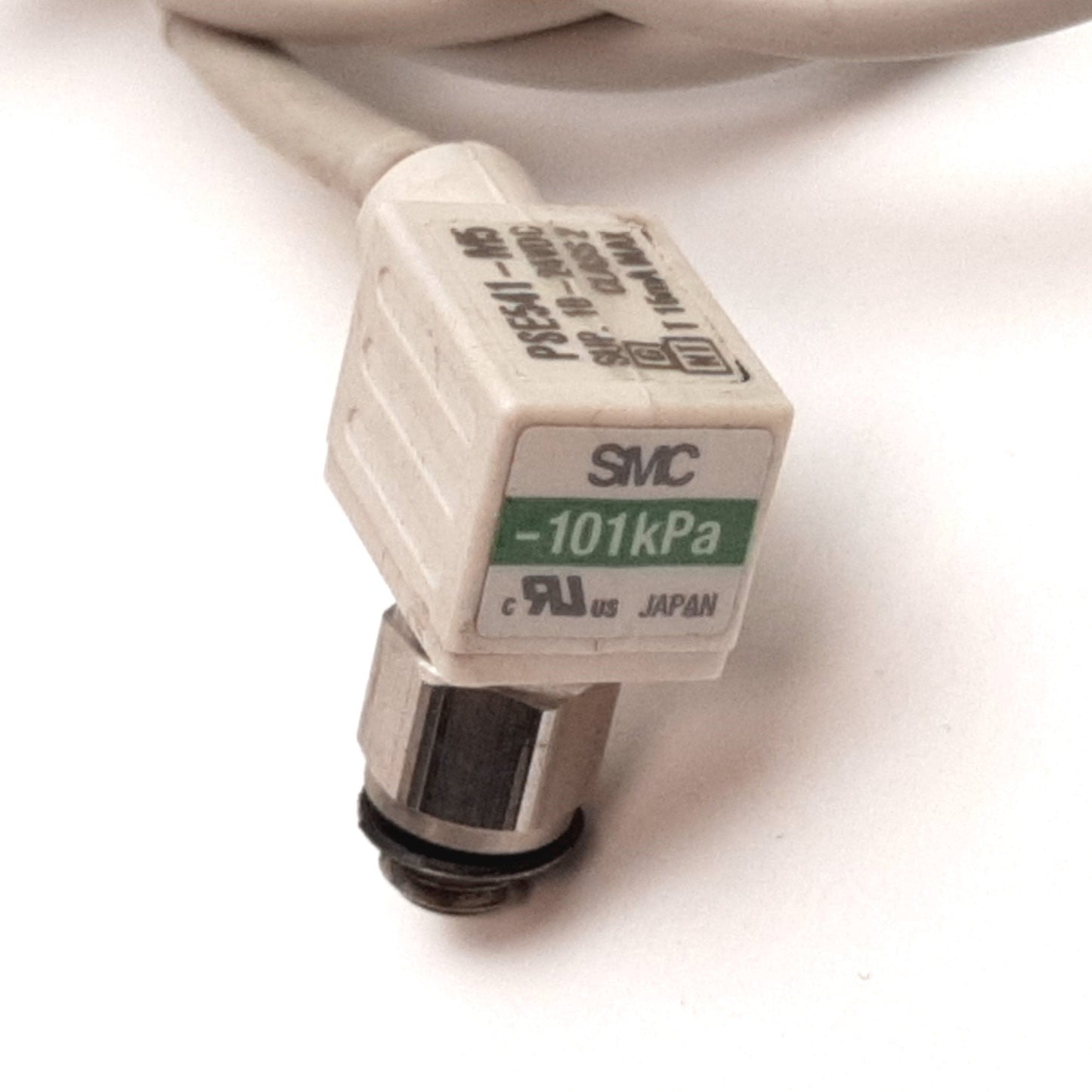 Used SMC PSE541-M5 Vacuum Pressure Sensor, 0 to -101kPa, 10-24VDC, Connection: M5x0.8