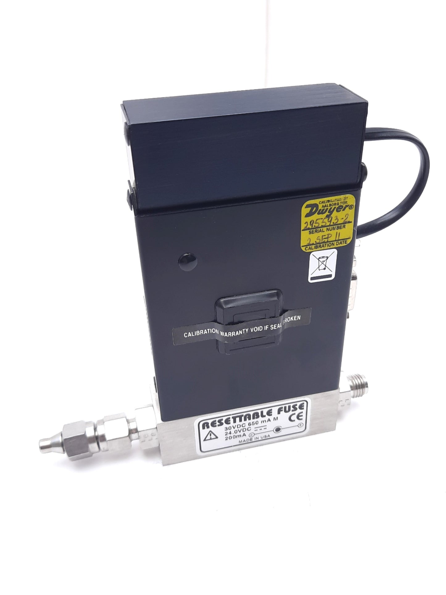 Used Dwyer GFM-2100-5.0-HE-24VDC Gas Mass Flow Meter 24VDC 0-5L/min 1000Psi