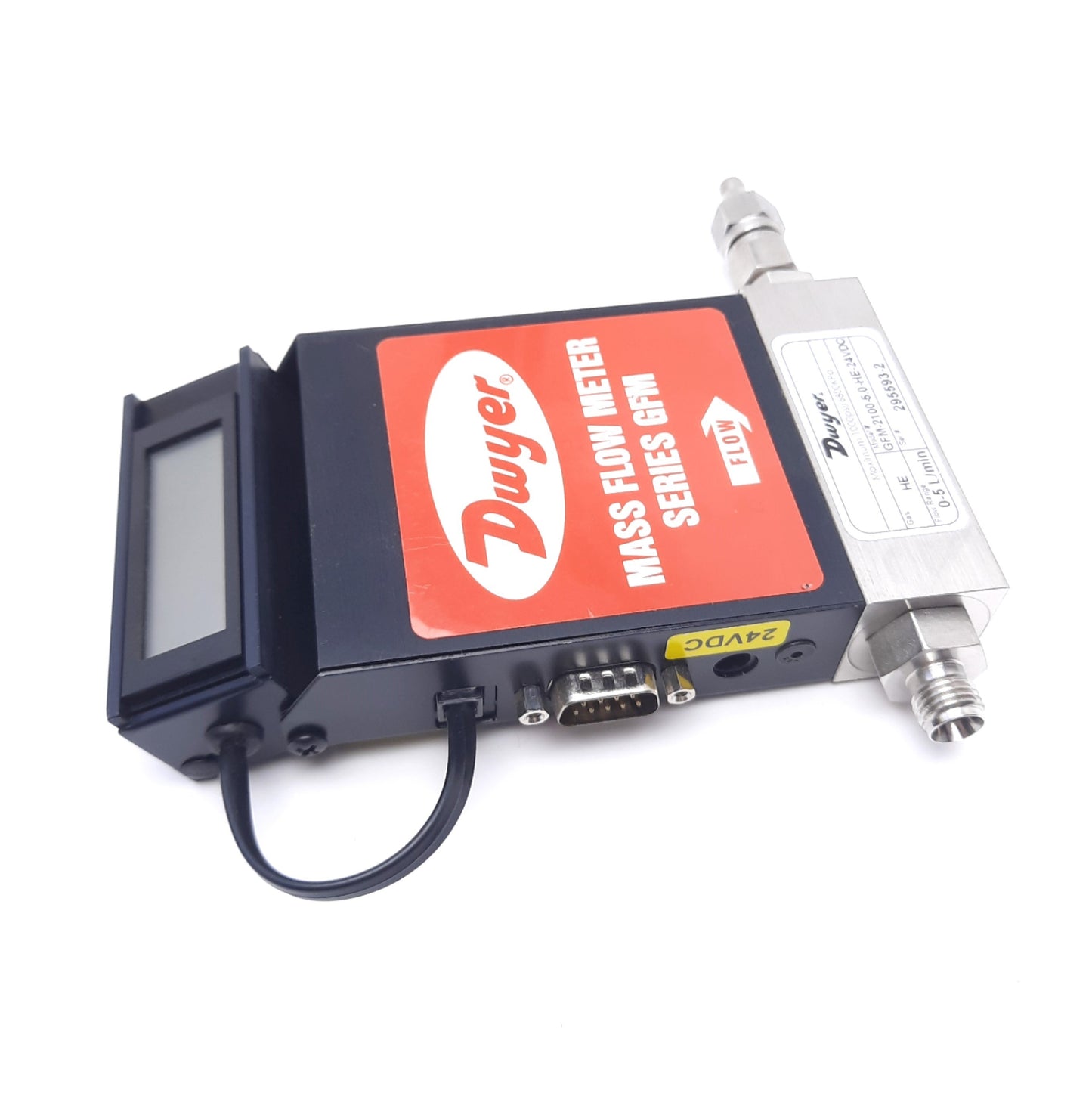 Used Dwyer GFM-2100-5.0-HE-24VDC Gas Mass Flow Meter 24VDC 0-5L/min 1000Psi