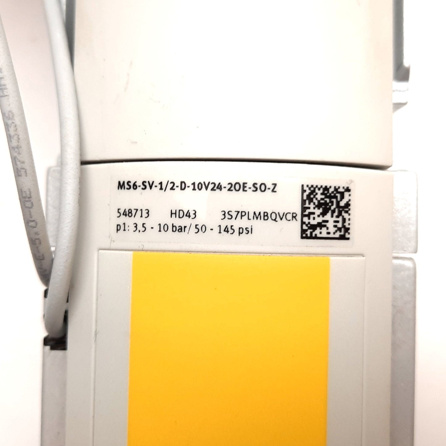 Used Festo MS6-SV-1/2-D-10V24-2OE-SO-Z Soft Start Quick Exhaust Valve, 50-145psi