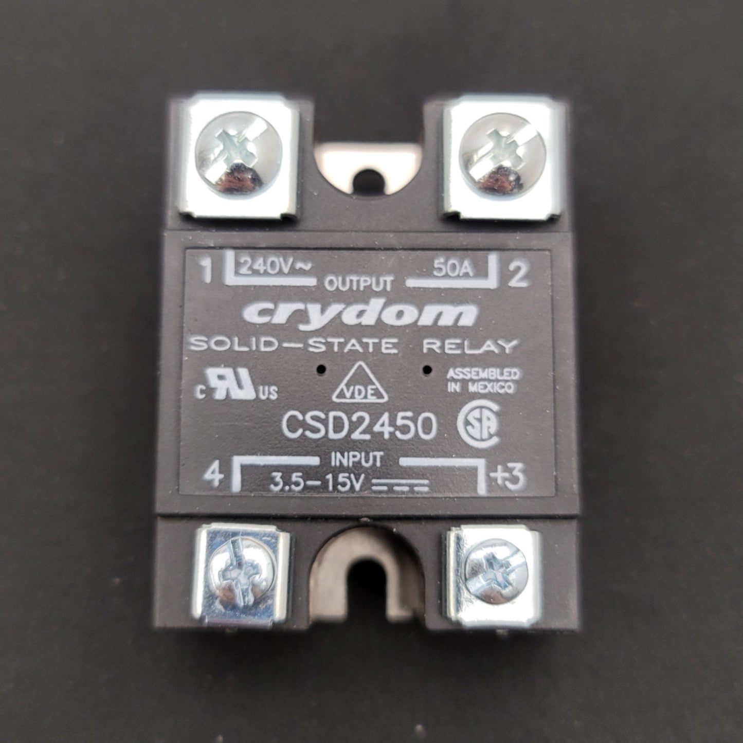 New Crydom CSD2450 Solid State Relay Control: 3.5-15VDC, Output: 240VAC, 50A