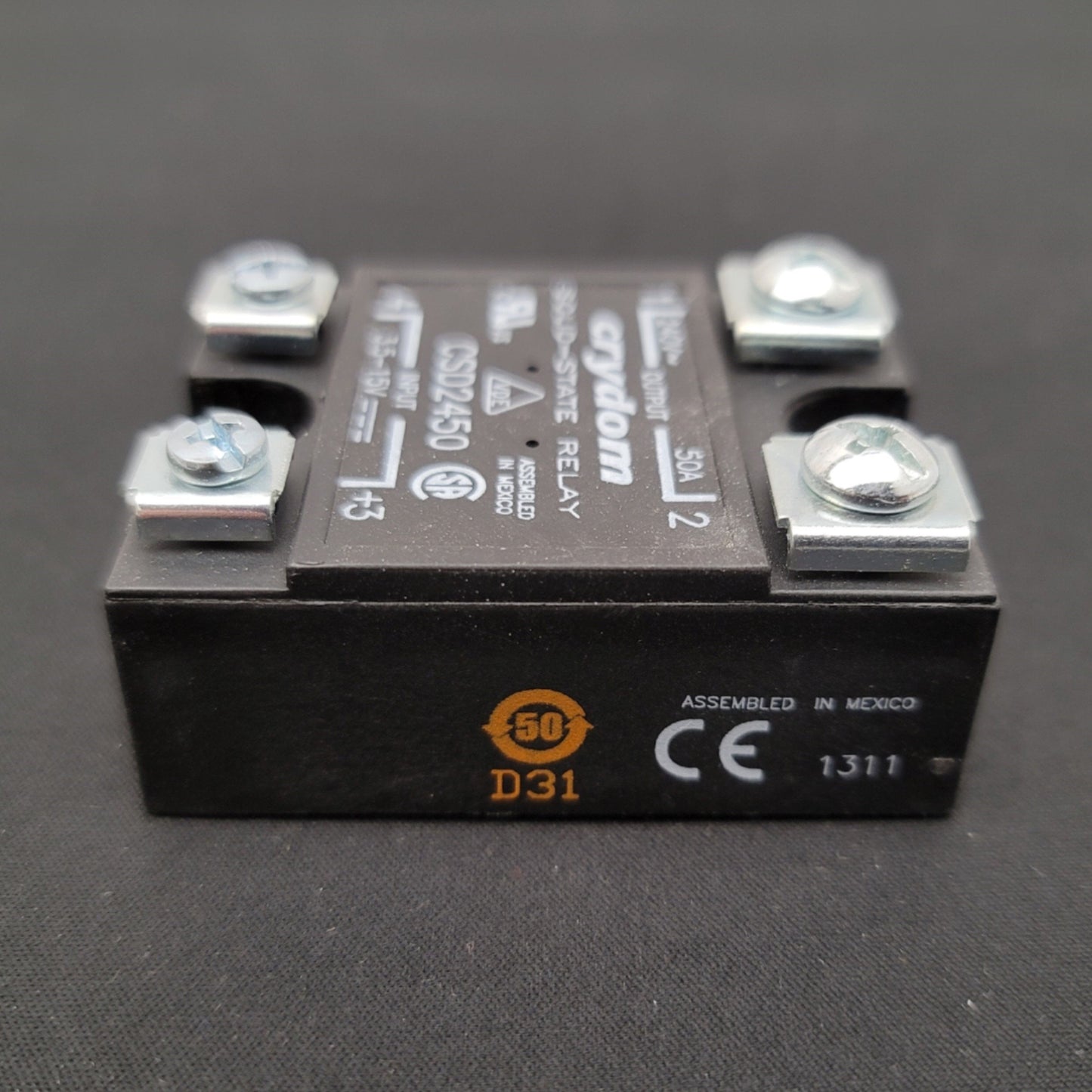 New Crydom CSD2450 Solid State Relay Control: 3.5-15VDC, Output: 240VAC, 50A