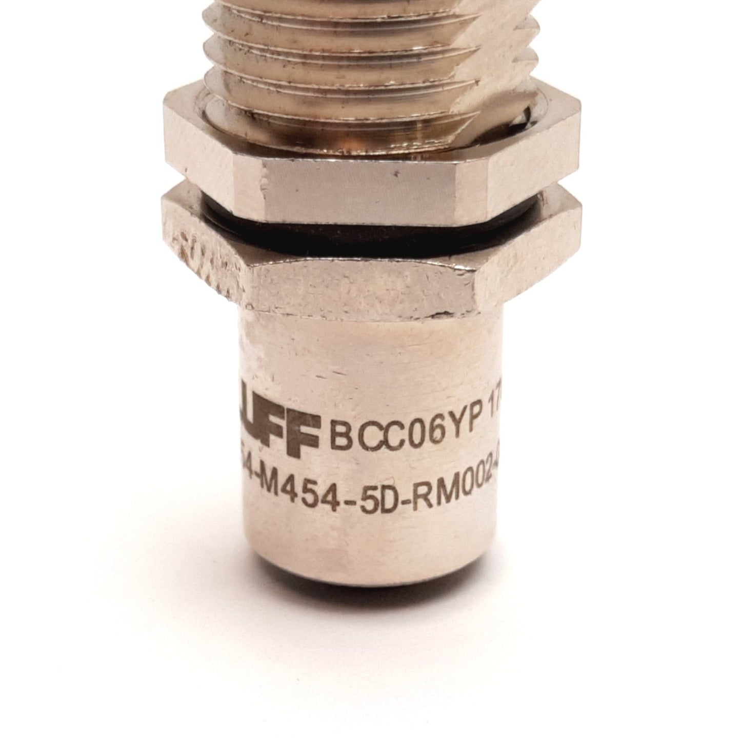 Used Balluff BCC M454-M454-5D-RM002-000 Cable Connector, 4-Pin Female M12, M16 Barrel