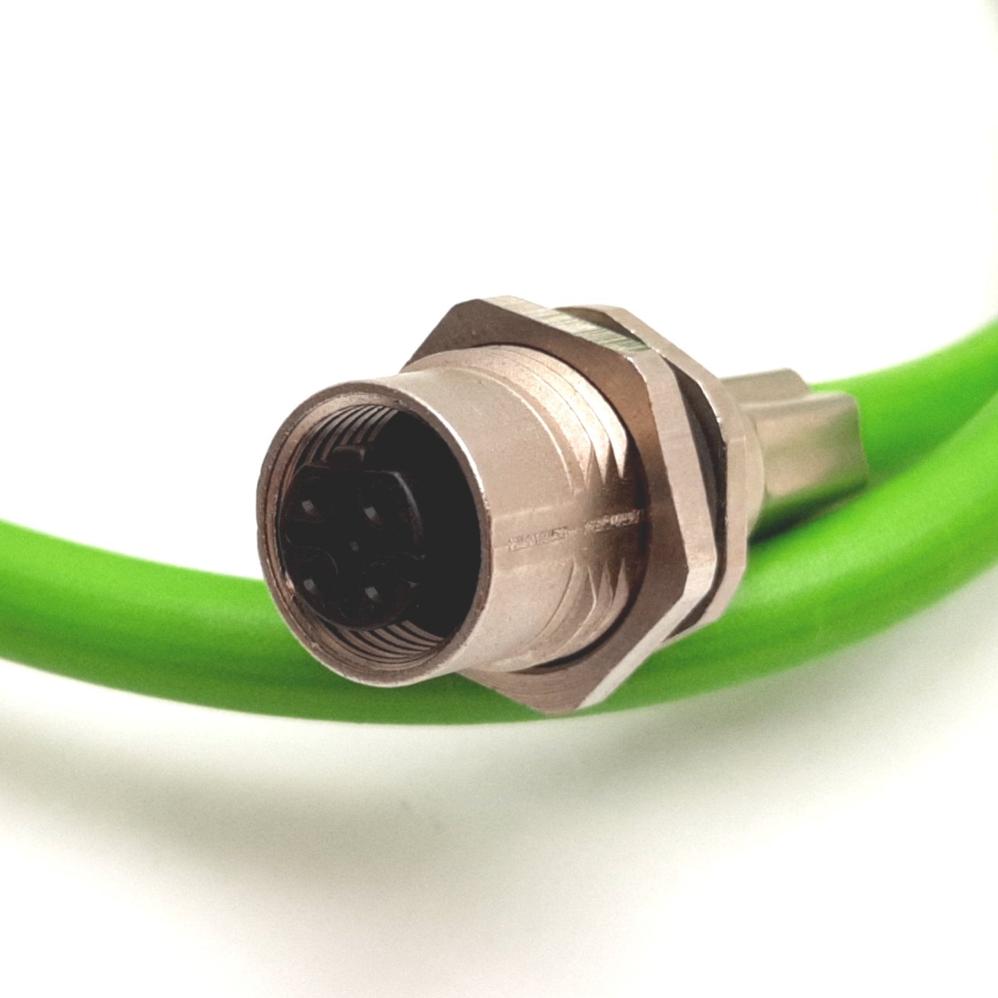 Used Balluff BCC0FYW BCC M415-E834-AG-RP001-006 Cable, RJ45 to 4-Pin M12 Female, 0.6m