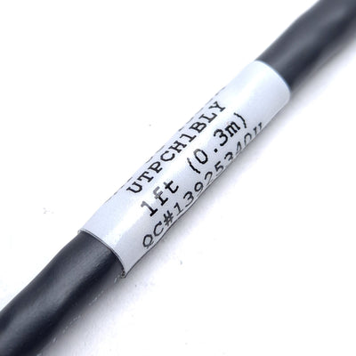 New Panduit UTPCH1BLY TX5E UTP Patch Cord, RJ45 to RJ45, 1', Cat 5E, 24AWG