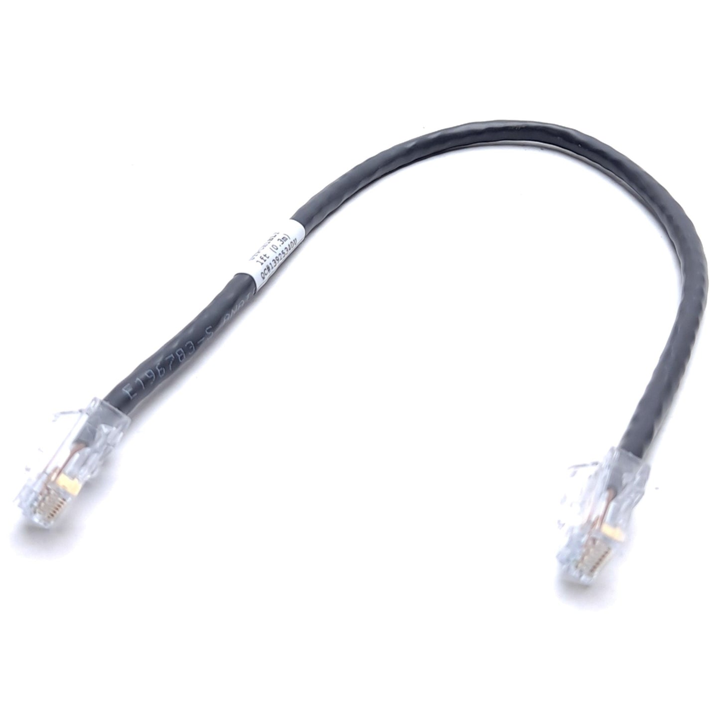 New Panduit UTPCH1BLY TX5E UTP Patch Cord, RJ45 to RJ45, 1', Cat 5E, 24AWG
