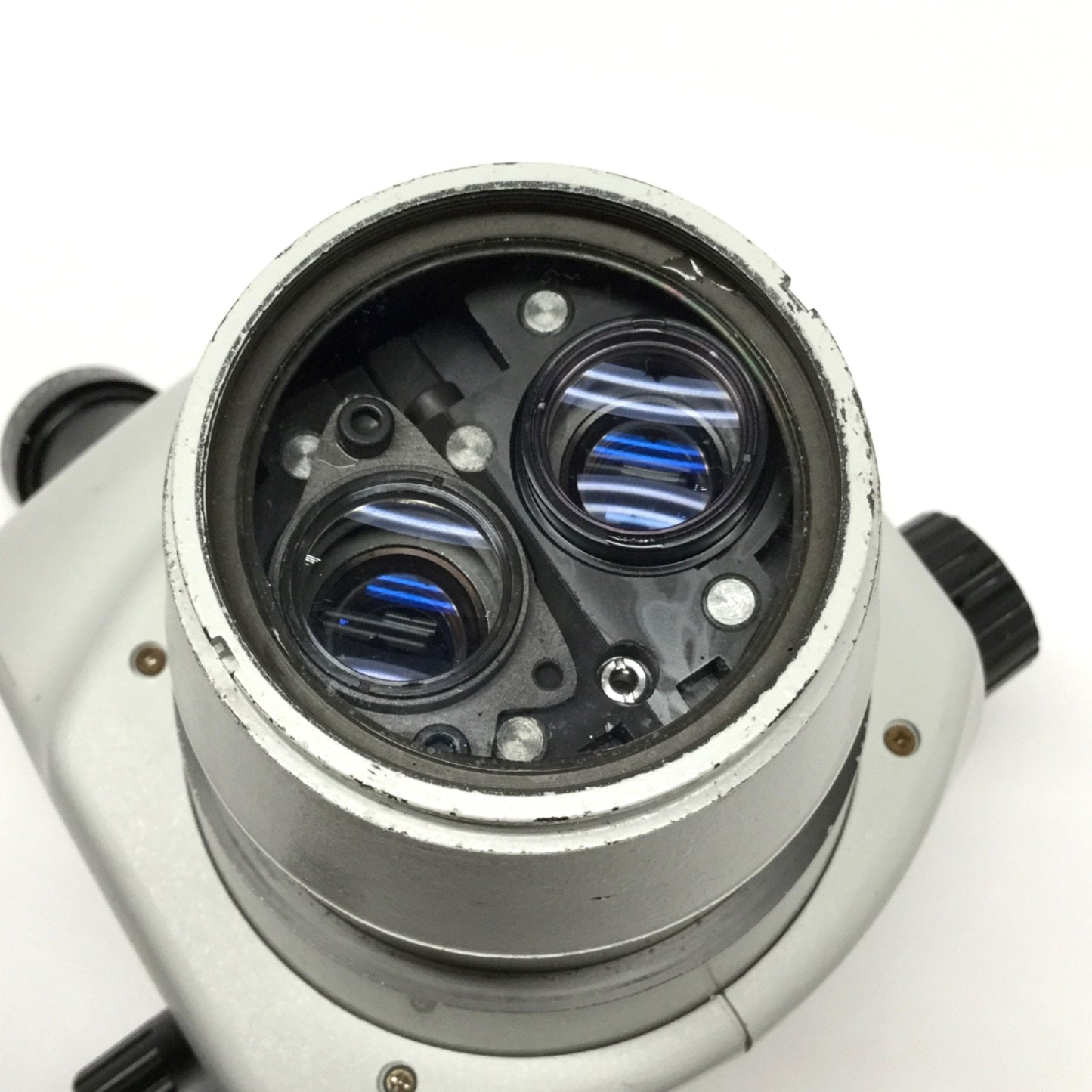 Used Inspection Binocular Stereo Microscope Head 0.8-5x Zoom Ø76mm WF10X/22 Eyepieces