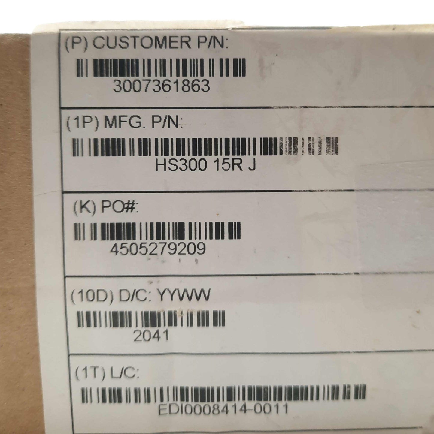 New ARCOL HS300 15R J Wirewound Aluminum Housed Resistor, 300W, 15Ohm ±5%