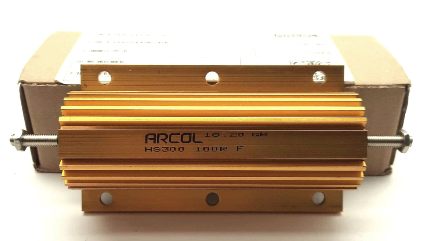 New ARCOL HS300 100R F Wirewound Aluminum Housed Resistor, 300W, 100Ohm ±1%