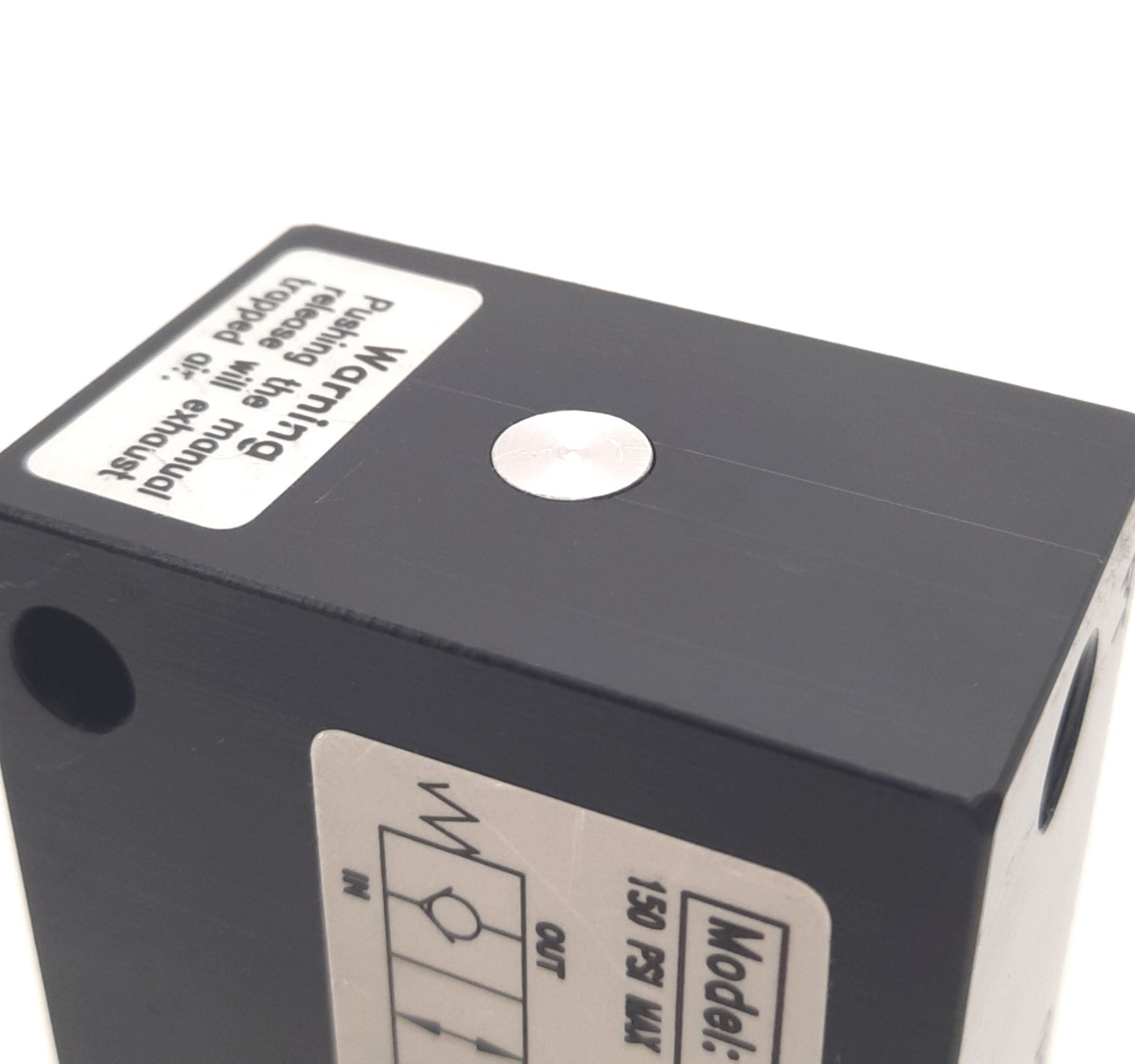 Used NGT B4MFM Balanced Pilot Operated Check Valve, Flush Manual Release, 1/4" NPT