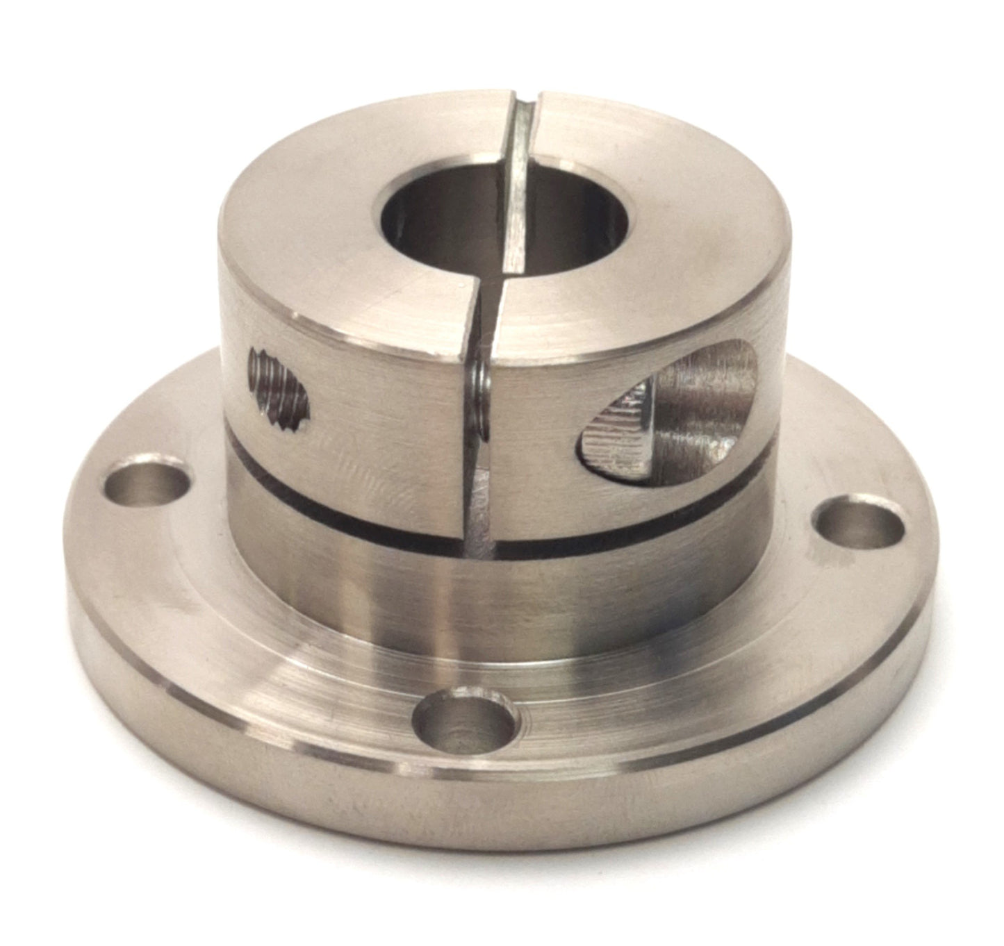 New Misumi STHWR15 Flange Mount Shaft Support, Slit, 15mm Bore, Clamp On, Steel