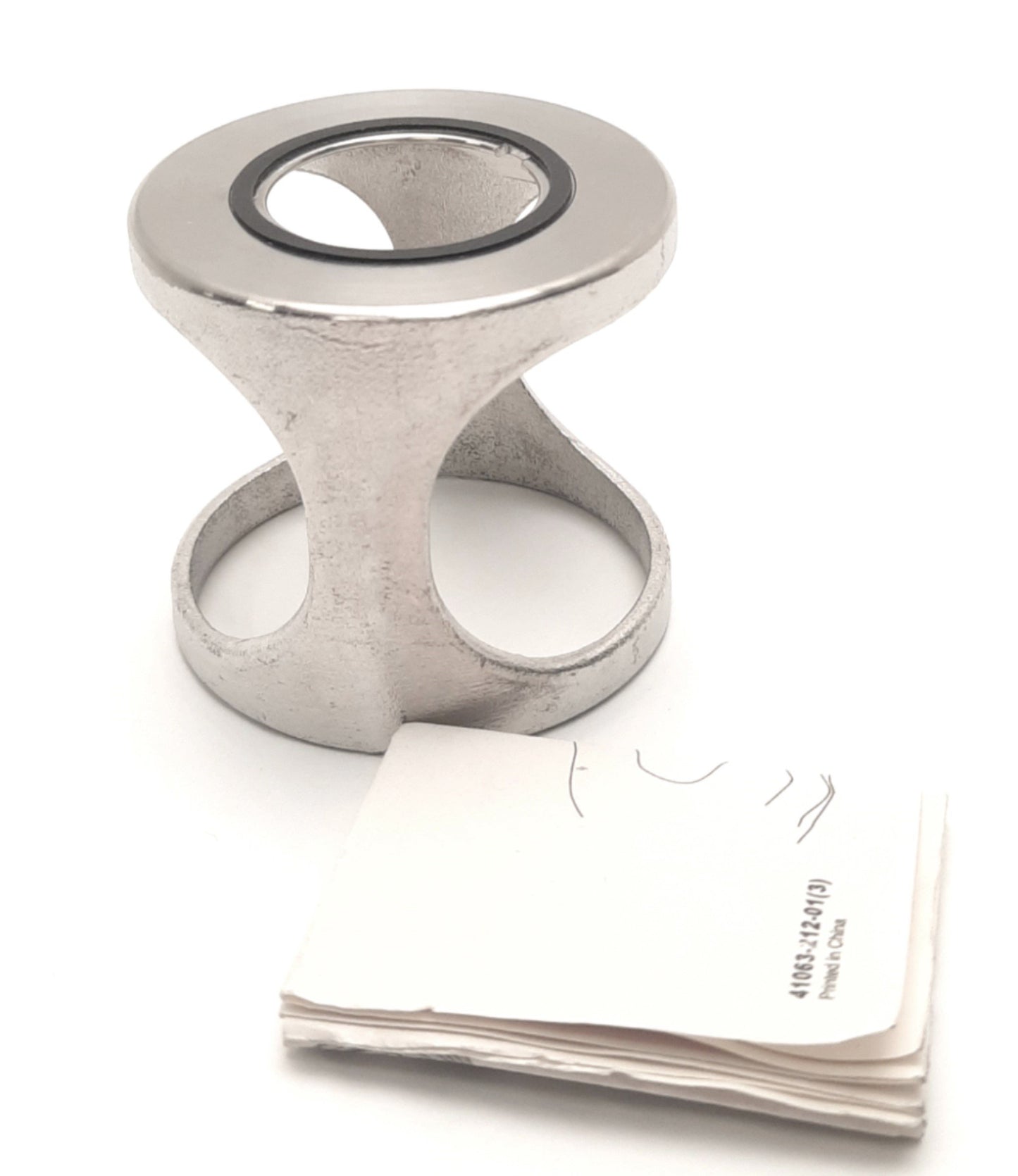 New Allen Bradley 800F-AMRG 22mm Pushbutton Accessory, Protective Ring, Shiny Metal