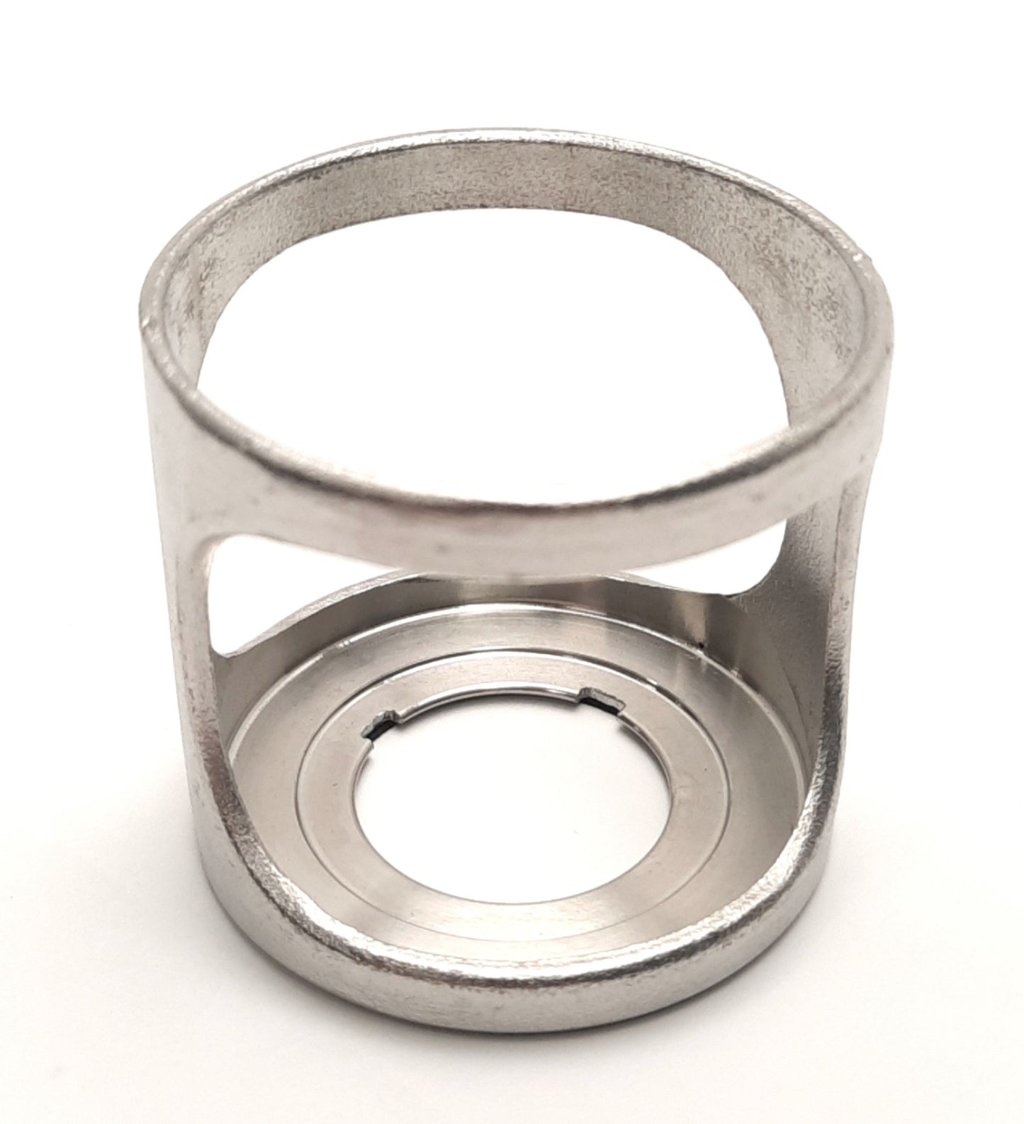 New Allen Bradley 800F-AMRG 22mm Pushbutton Accessory, Protective Ring, Shiny Metal