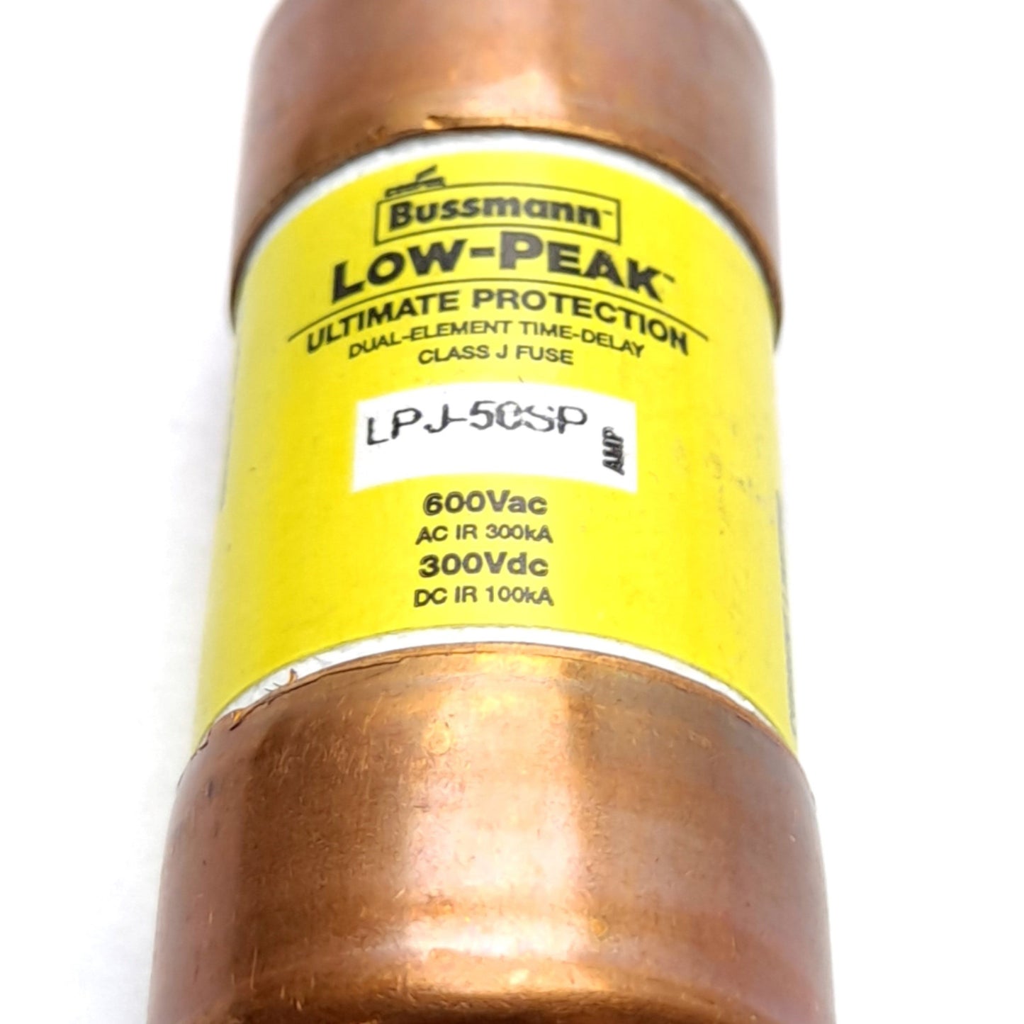 New Bussmann LPJ-50SP Time Delay Fuse, Class J, Rating: 50 A 600VAC 300VDC