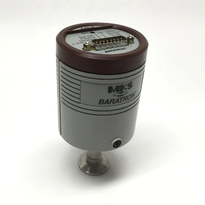 Used MKS 626A01MDE Baratron Capacitance Manometer Pressure Transducer 1mbar, DB15-pin