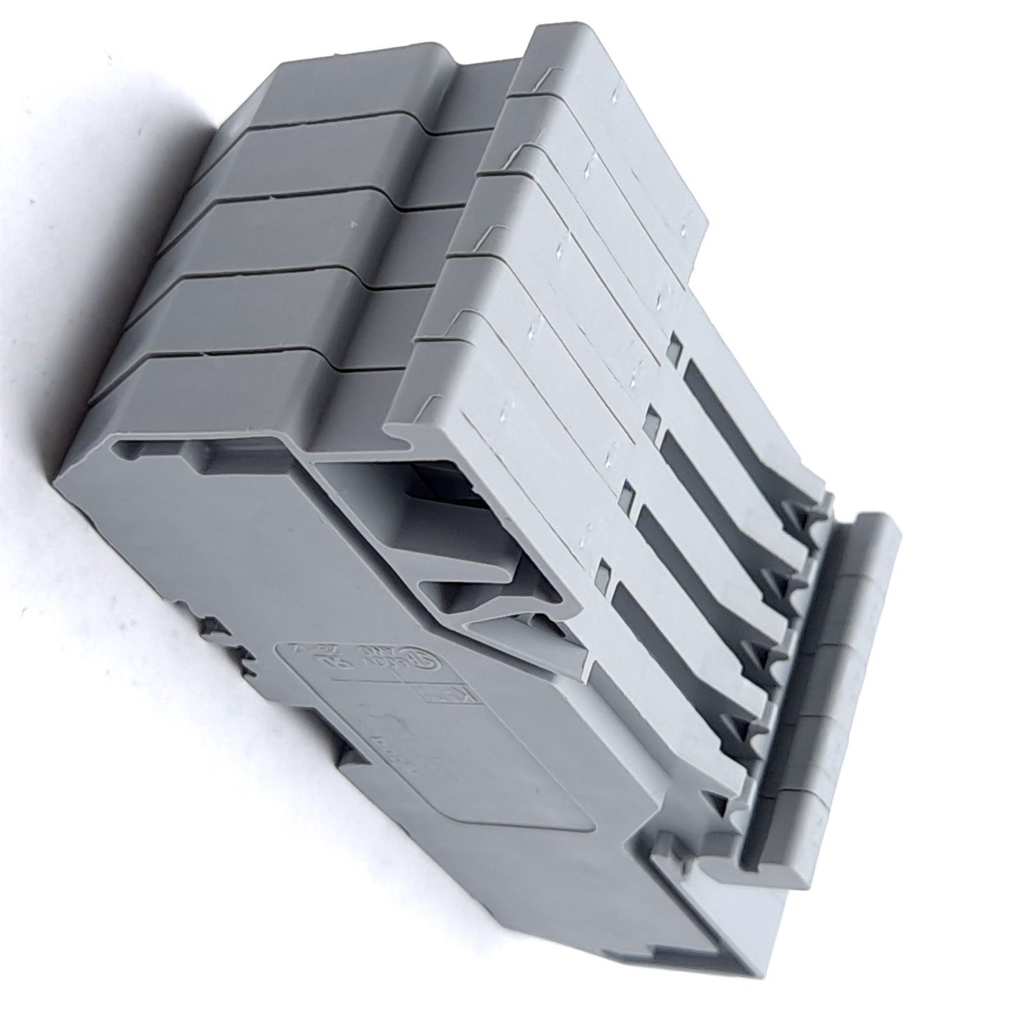 New – Open box Lot of 5 Wago 281-681 Terminal Block, 4mm², 800 Volt DIN Rail 28-12 AWG 32 Amp