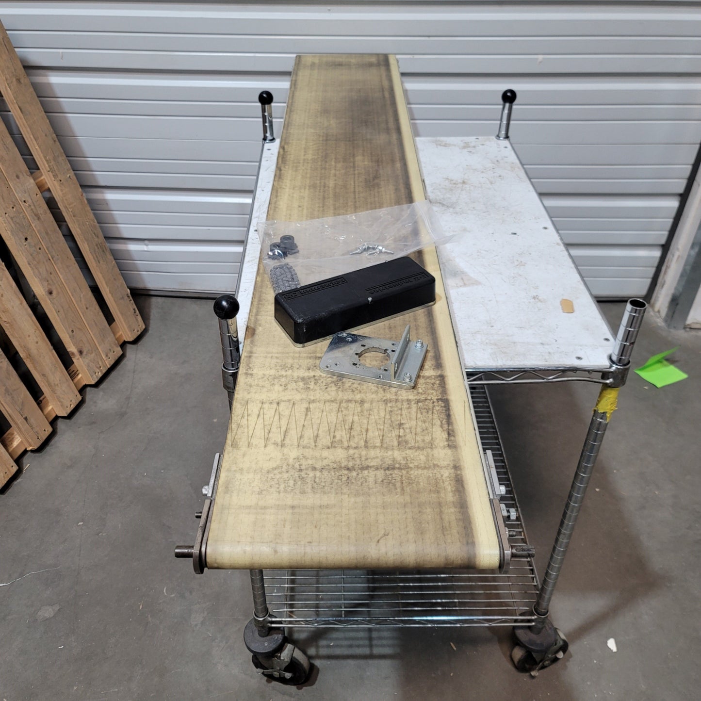 Used QC Conveyors IS125 Heavy Duty Low Profile Conveyor 12" Wide 72" long