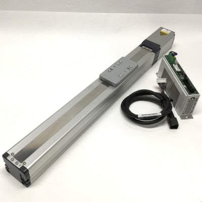 Used IAI RCP5-SA6C ROBO Cylinder Linear Ball Screw Actuator w/Paired Controller 350mm