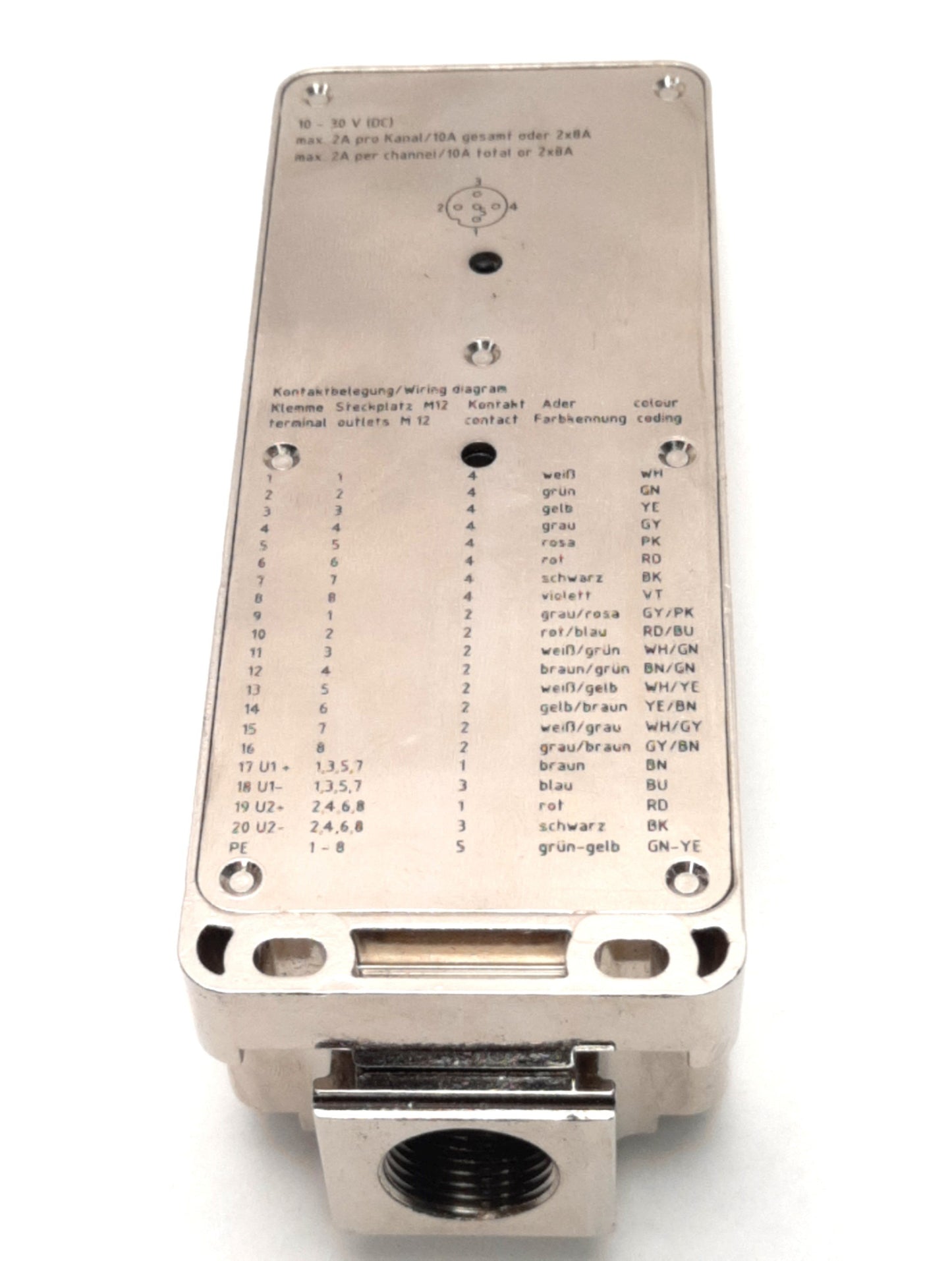 New – Open box Weidmüller 1783510000 Actuator Distributor, 8 Sockets, 24V DC SAI-8-MMS 5P M12