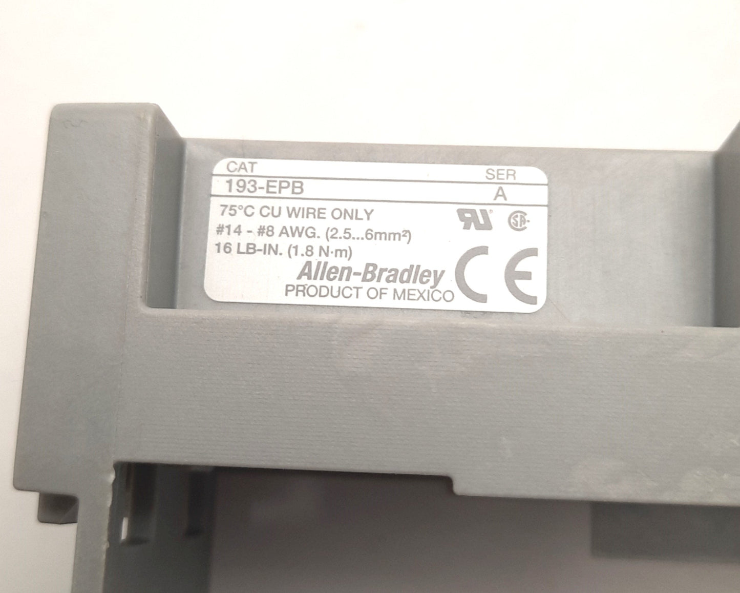 New Allen Bradley 193-EPB Din Rail / Panel Adapter, For 193-ED_B, 193_-EE_B