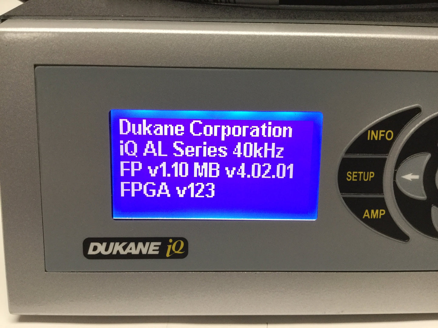 Used Dukane 40AL060-1S iQ AL+ Ultrasonic Weld Generator Power Supply 40kHz 100-120VAC