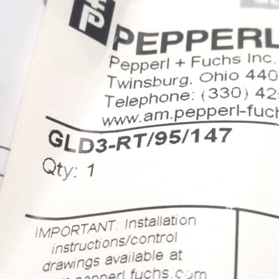New Pepperl+Fuchs GLD3-RT/95/147 Photoelectric Slot Sensor, 10-30v DC, 3x54mm Slot