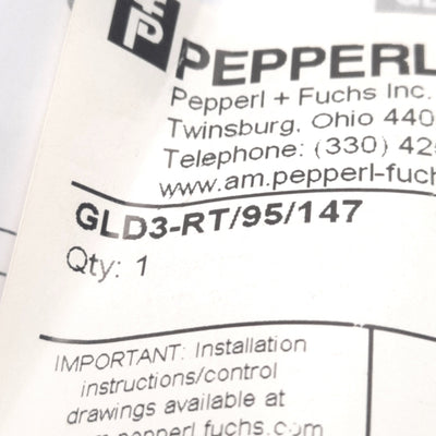 New Pepperl+Fuchs GLD3-RT/95/147 Photoelectric Slot Sensor, 10-30v DC, 3x54mm Slot