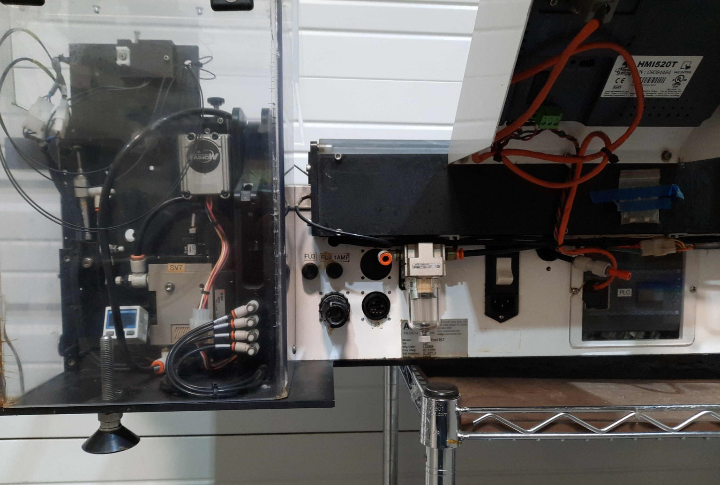 Used ASG Accu-Feed SCT Automatic Feeder, 1Part/2sec, 25"/sec, 48" Material, 120VAC