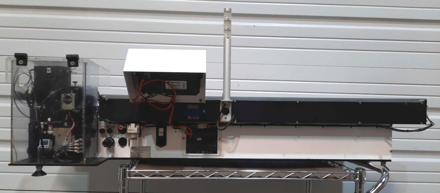 Used ASG Accu-Feed SCT Automatic Feeder, 1Part/2sec, 25"/sec, 48" Material, 120VAC