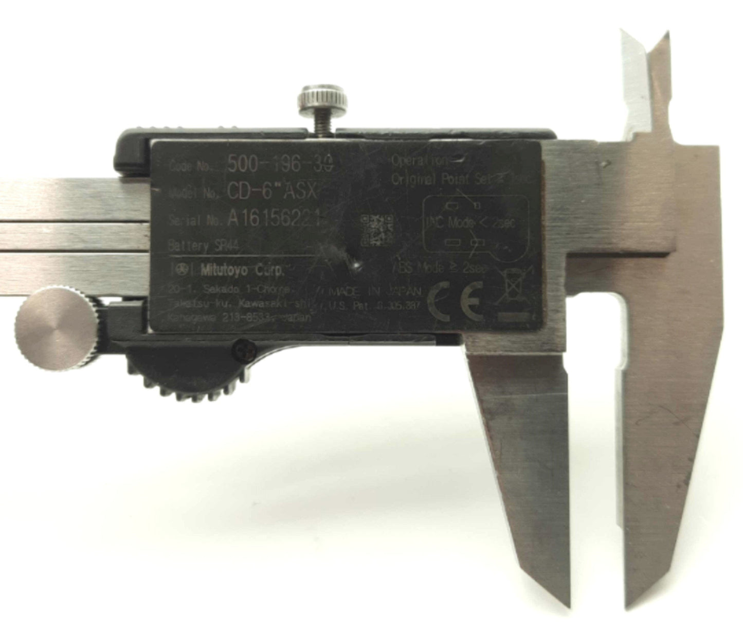 Used Mitutoyo 500-196-30 CD-6"ASX Absolute Digimatic Caliper 0-6" .0005"±.001" In/mm