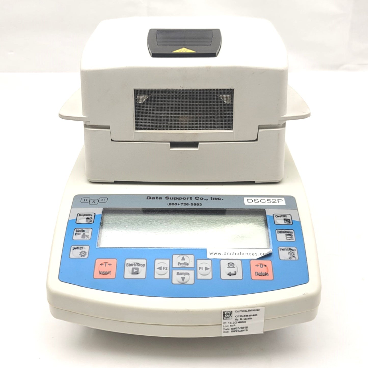Used Data Support Co. DSC52P Radwag MA50/1.R Low Moisture Analyzer For Plastic Resins