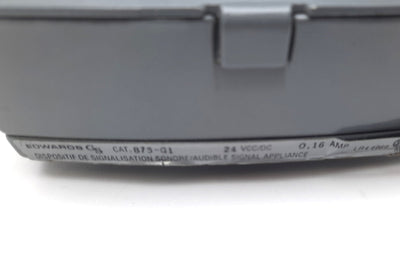 Used Edwards 875-G1 Audible Signal Alarm, Vibrating Horn 24VDC, 1.6A, 3.8VA