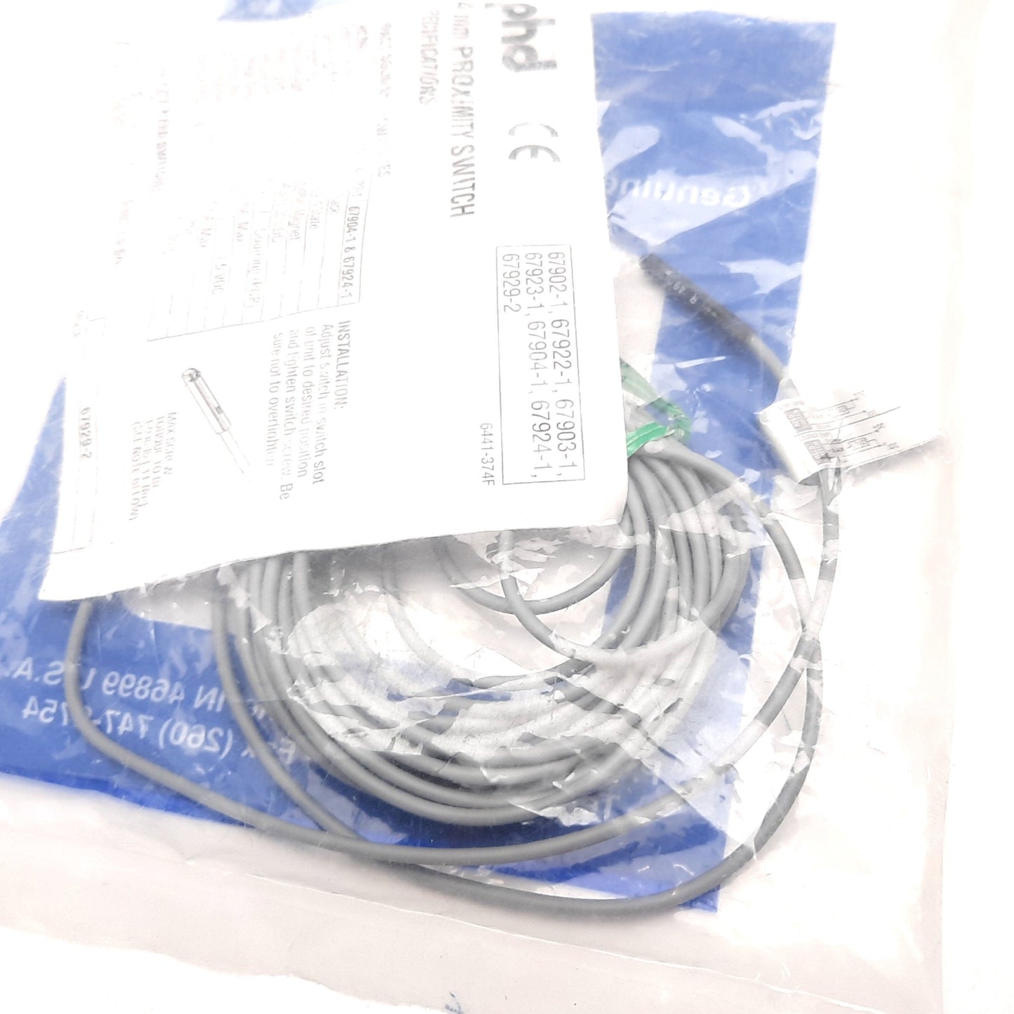 New PHD 67902-1-05 Reed Switch, 4.5-30VDC, 50mA Max, PNP/NPN, Length: 5m