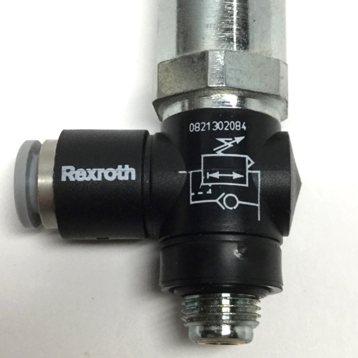 Used Bosch Rexroth 0821302084 Poppet Valve Air Pressure Regulator G1/8, Ø6mm, 1-8bar
