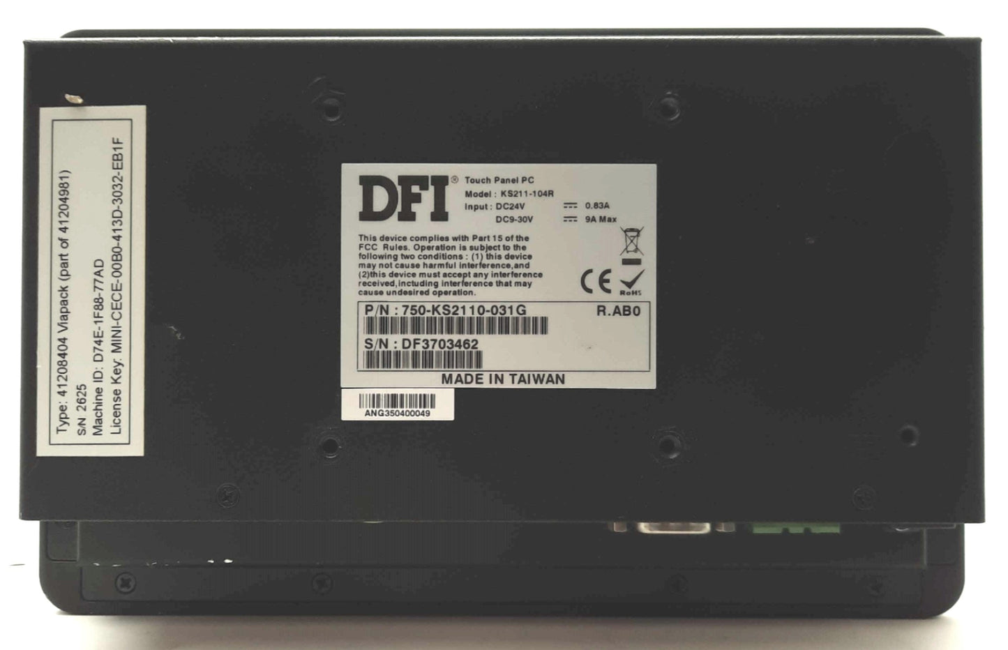 Used Mathews Marking System 41208404 Touch Panel PC, 7", 24VDC for 41204981 *Damage*