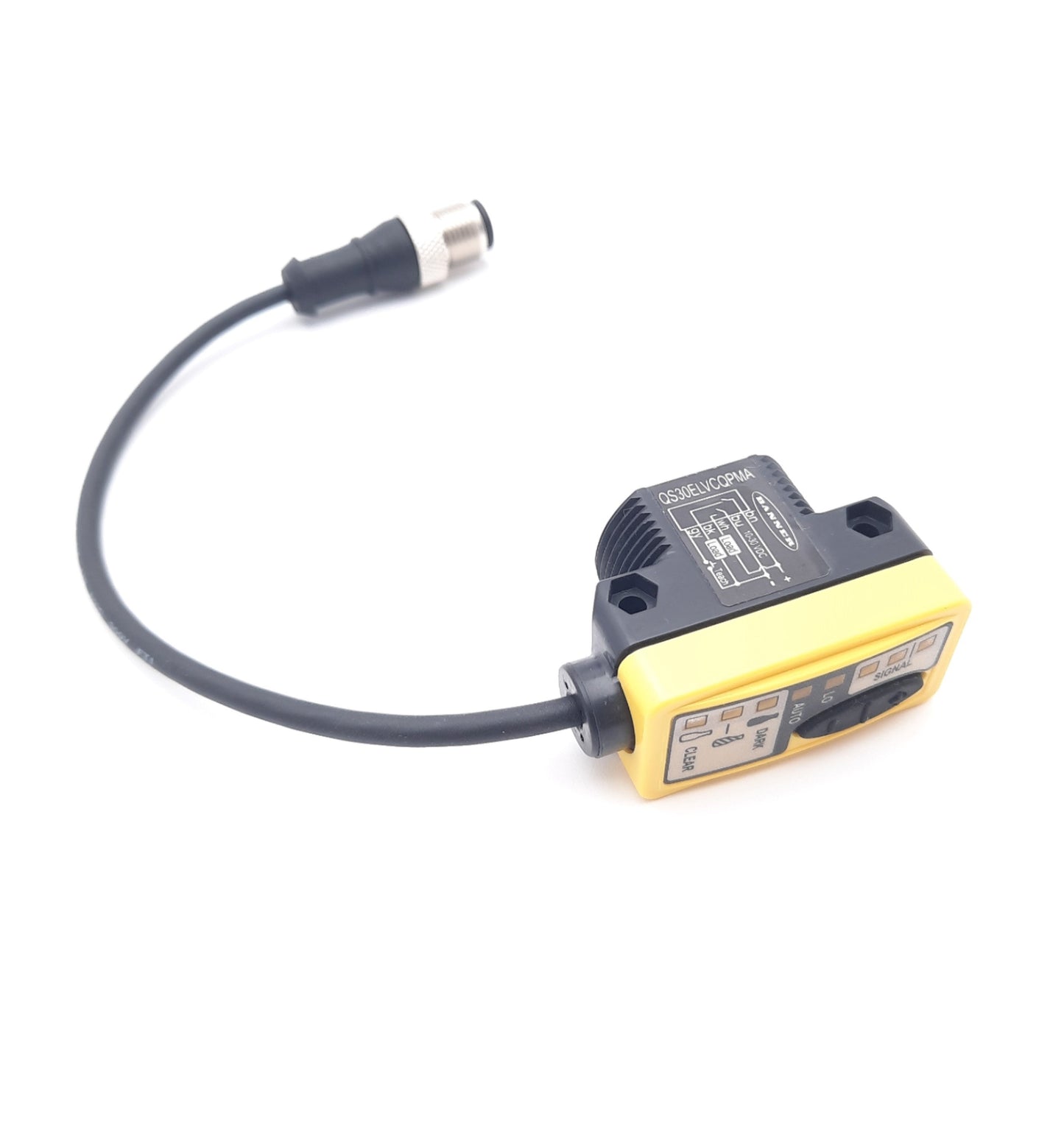 New Banner QS30ELVCQPMA Photoelectric Sensor 10-30VDC NPN/PNP 78.740" (2m) 500æs