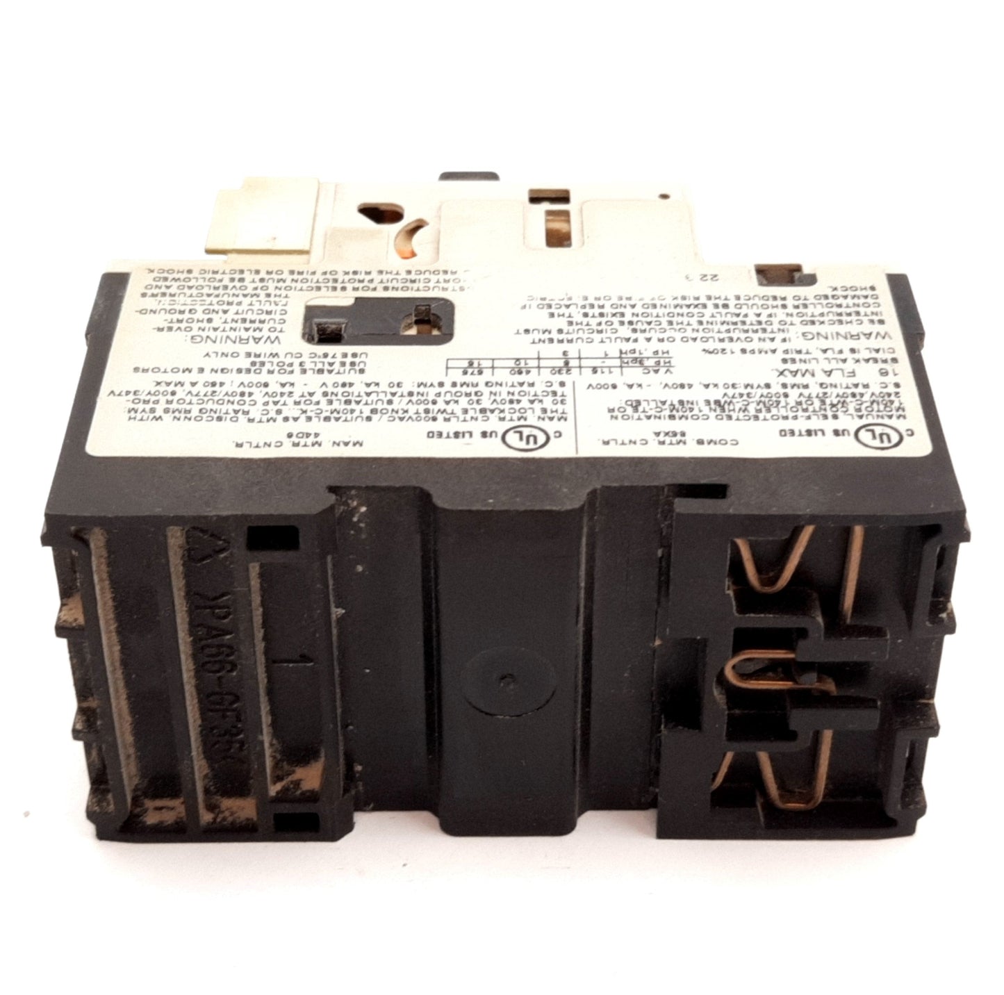 Used Allen Bradley 140M-C2E-C16 Motor Protector Circuit Breaker 3-Pole 10-16A 600V