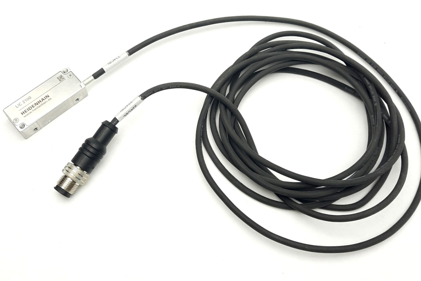 New Heidenhain 1096273-02 Linear Encoder, 3.0M Cable, 3.6-14 VDC, M12 8Pin, 75-95 mA