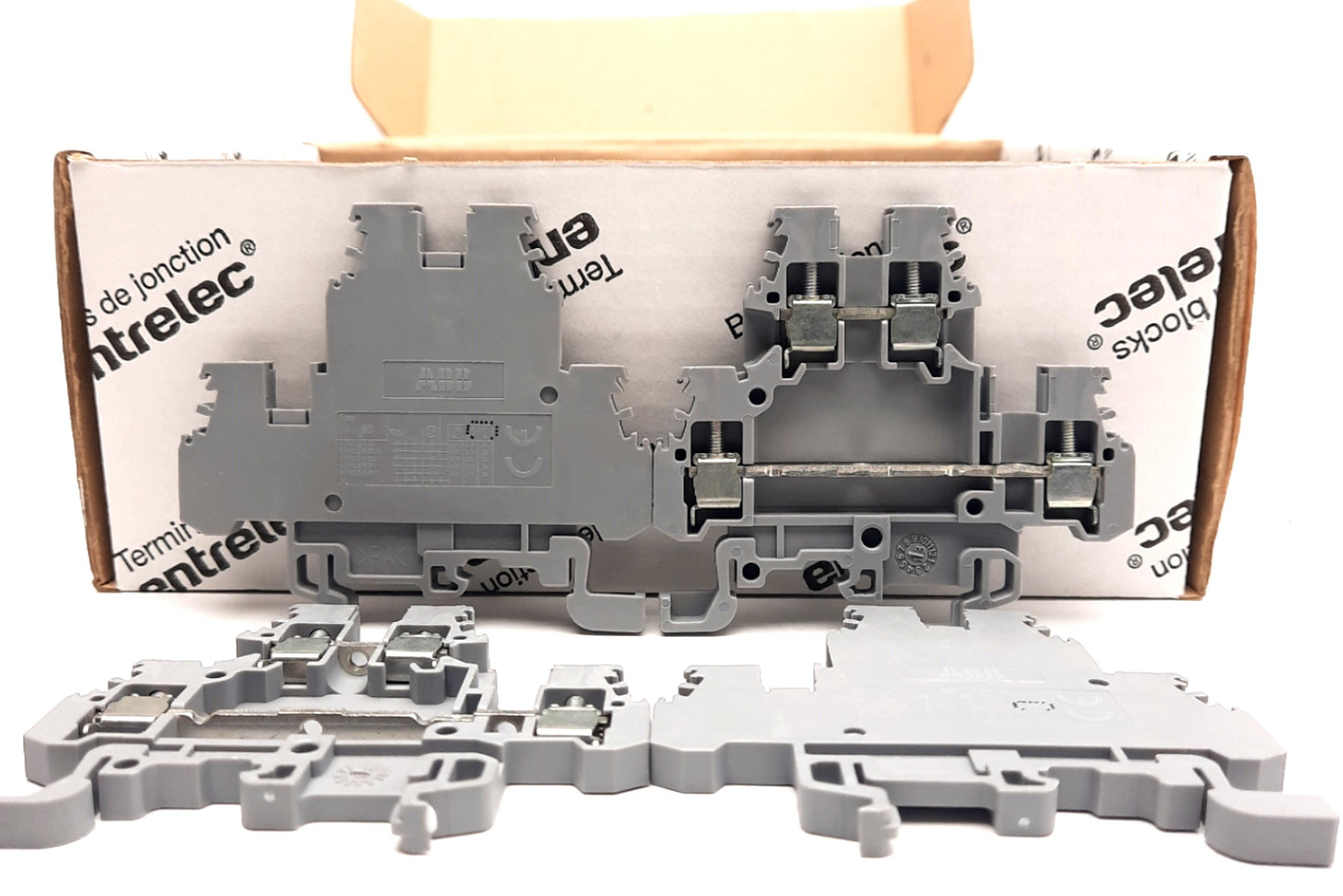 New Lot of 50 ABB 1SNA115490R1300 MA2.5/5.D2 Terminal Block, 2 Pole, 630V, 24A