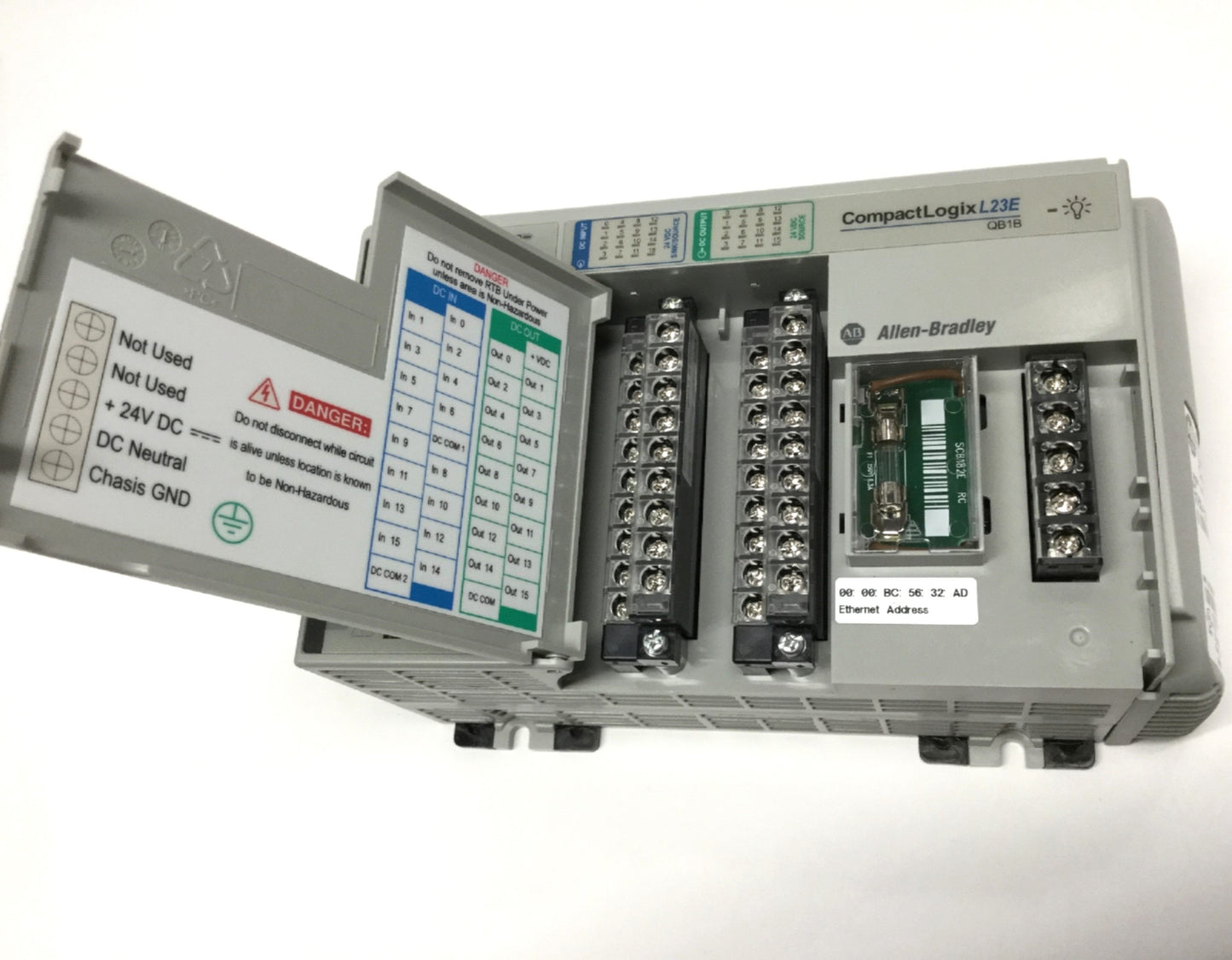 Used Allen Bradley 1769-L23E-QB1B CompactLogix 5323E Controller EtherNet/IP 0.5MB