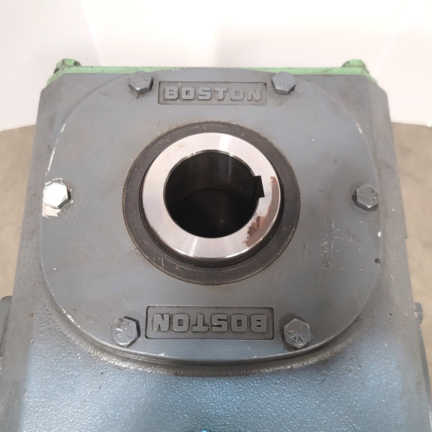 Used Boston Gear S732-30E-6 Hollow Output Right Angle Gear Reducer 30:1, 2.64HP