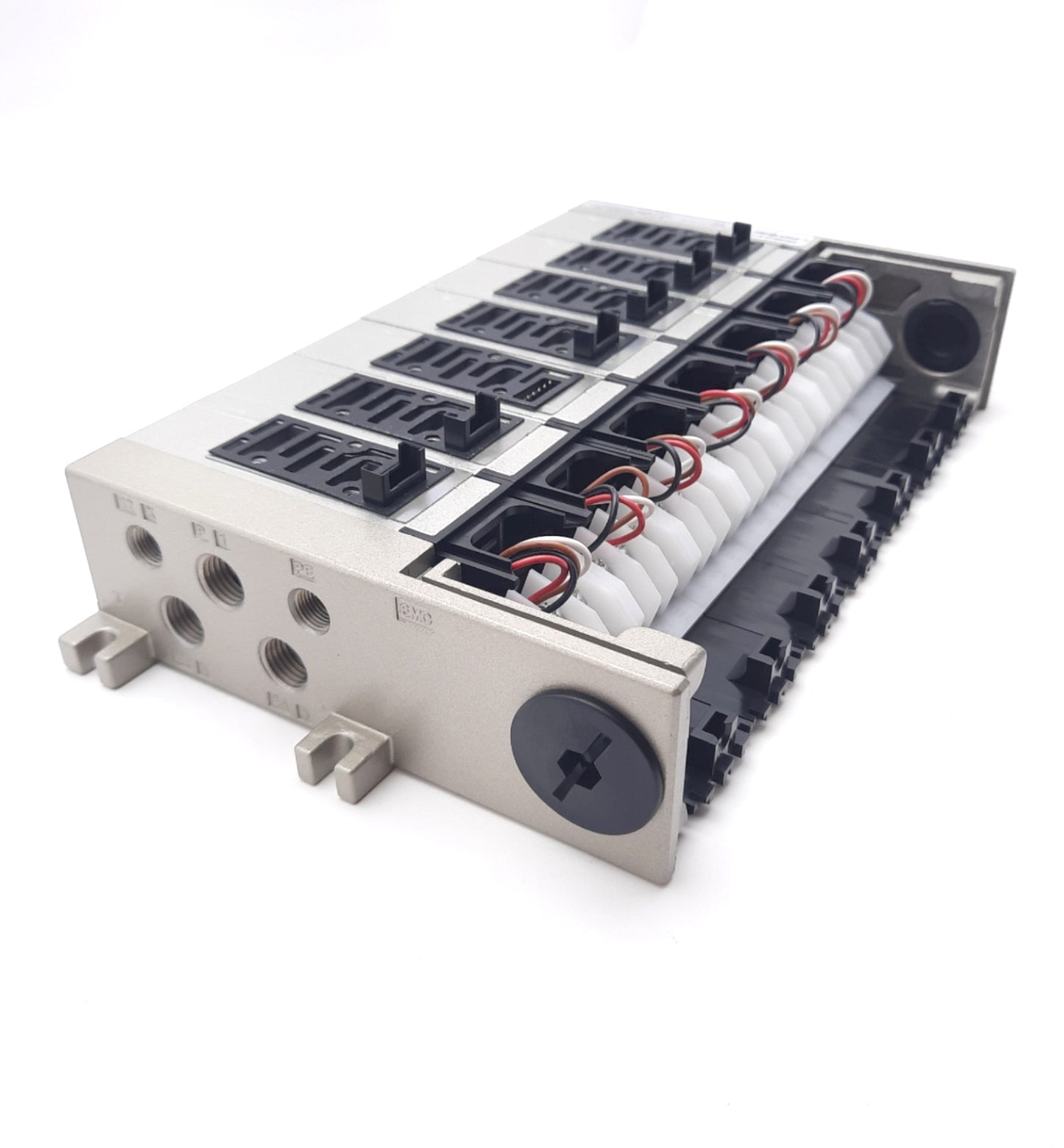 New SMC NVV5FS2-01T1-071-02T Pneumatic Manifold Plug-In 7 Stations 1/8" NPT 1/4" NPT