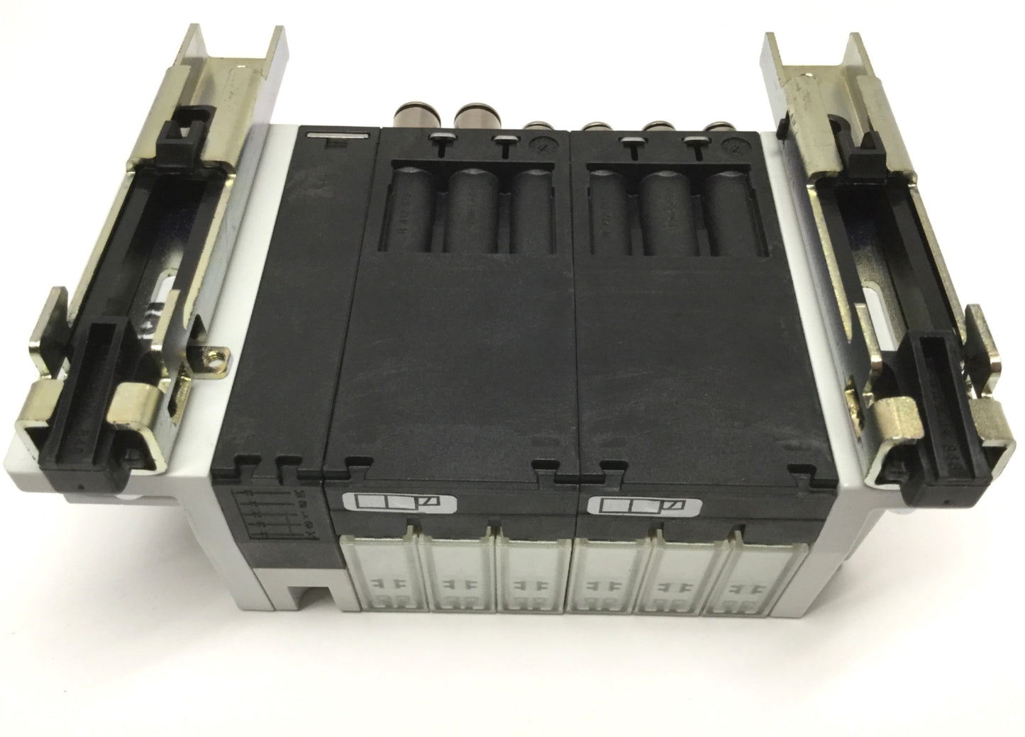 Used Rexroth AV03 D-Sub Manifold w/ 6x Solenoid Valves 5-Port 2-Position, 24VDC Coil