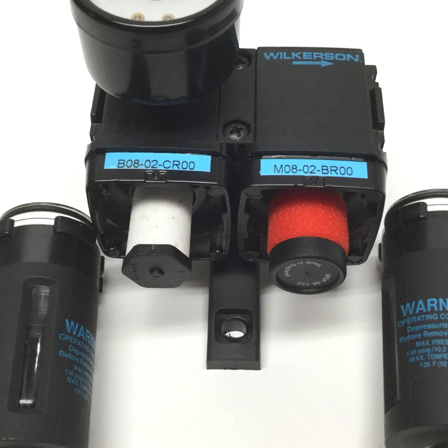 Used Wilkerson B08-02-CR00 Pressure Regulator w/Coalescing Filter 0.5 Micron 1/4" NPT