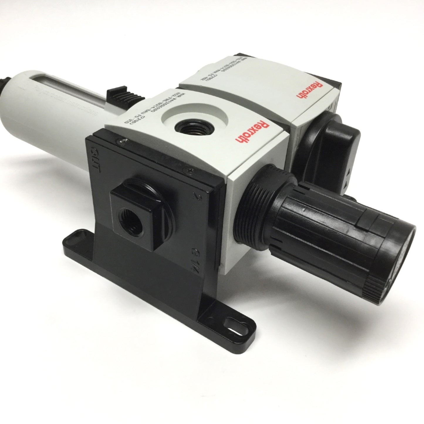 Used Rexroth AS2-SOV Manual Shut-Off Valve 3-Port 2-Position w/ Filter-Regulator