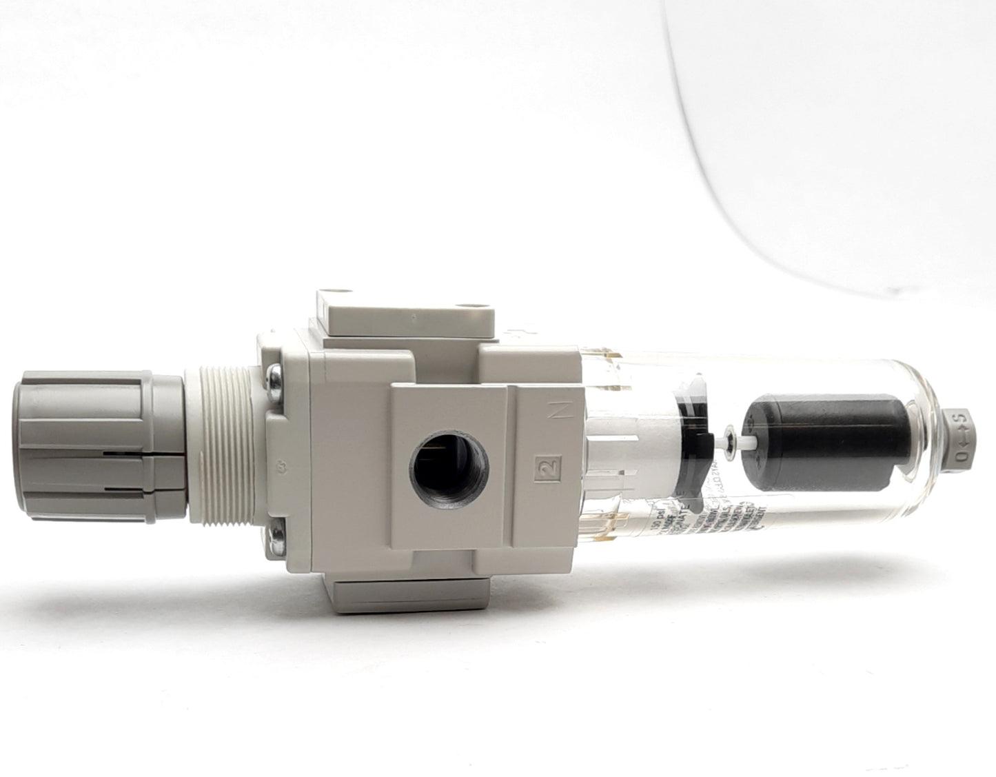 New SMC AW20K-N02CE-Z-B Filter Regulator, 150Psi Max, 140°F Max, Polycarbonate Bowl