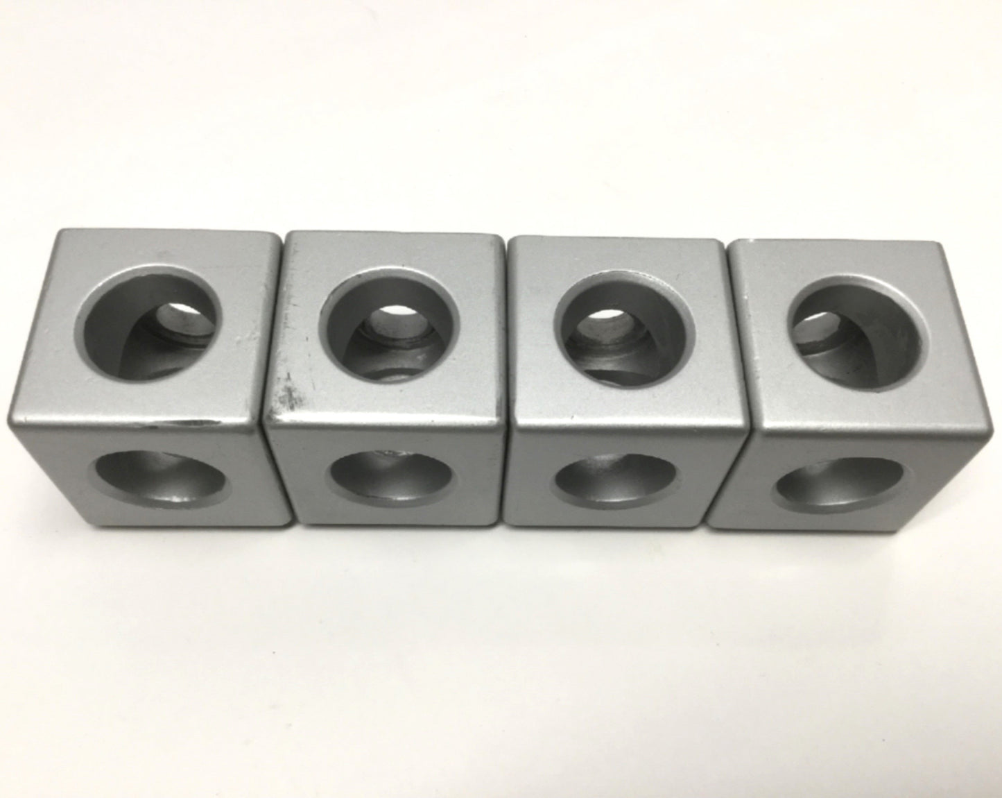 Used Lot of 4 Bosch 3 842 523 877 Aluminum Profile Cubic Corner Joint Connector 45mm